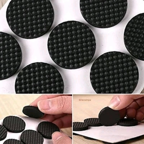 30 Pcs Round Chair Leg Pad Anti Slip Furniture
