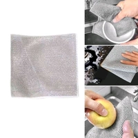 Double Layer Dish Washer | Heavy-Duty Steel Scrubber | Multi-Purpose Kitchen Cleaning Cloth | Durable & Rust-Free | Perfect for Utensils, Sinks & Cookware|SKVWORLD