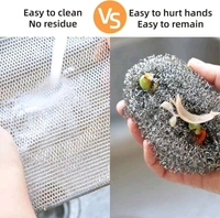 Double Layer Dish Washer | Heavy-Duty Steel Scrubber | Multi-Purpose Kitchen Cleaning Cloth | Durable & Rust-Free | Perfect for Utensils, Sinks & Cookware|SKVWORLD