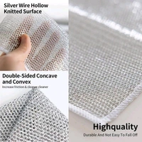 Double Layer Dish Washer | Heavy-Duty Steel Scrubber | Multi-Purpose Kitchen Cleaning Cloth | Durable & Rust-Free | Perfect for Utensils, Sinks & Cookware|SKVWORLD