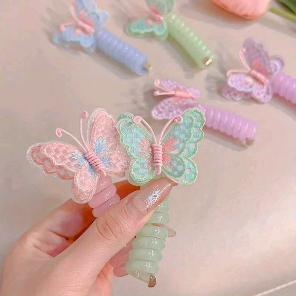 Butterfly Telephone Wire Hair Band For Kids