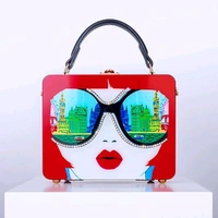 Diamond Cute Cartoon Girl Acrylic Box