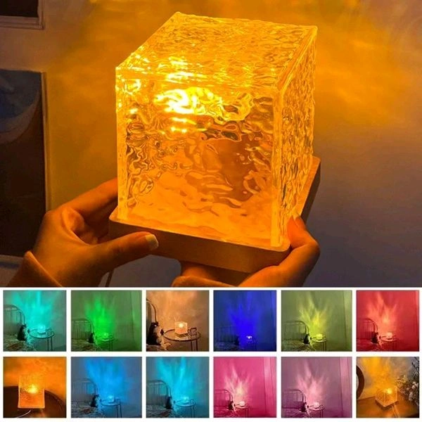 Wave Lamp LED Projector – 3D Ocean Water Effect Light with Remote & 16 Colors for Ambient Home Décor