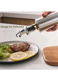 Stainless Steel And Glass Oil Dispenser 200ML