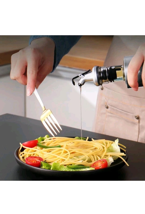Stainless Steel And Glass Oil Dispenser 200ML