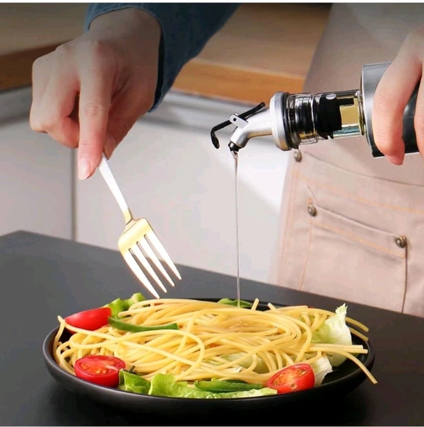 Premium Stainless Steel And Glass Oil Dispenser |500Ml