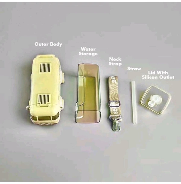 Bus Water Bottle for Kid with Straw