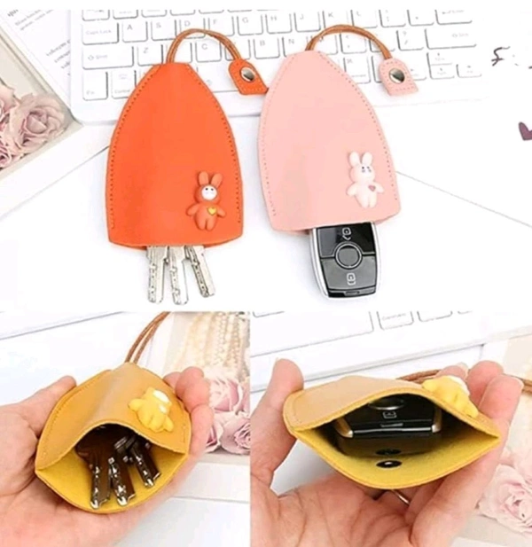 Pull-Out Divine Power Cute Car Key Case