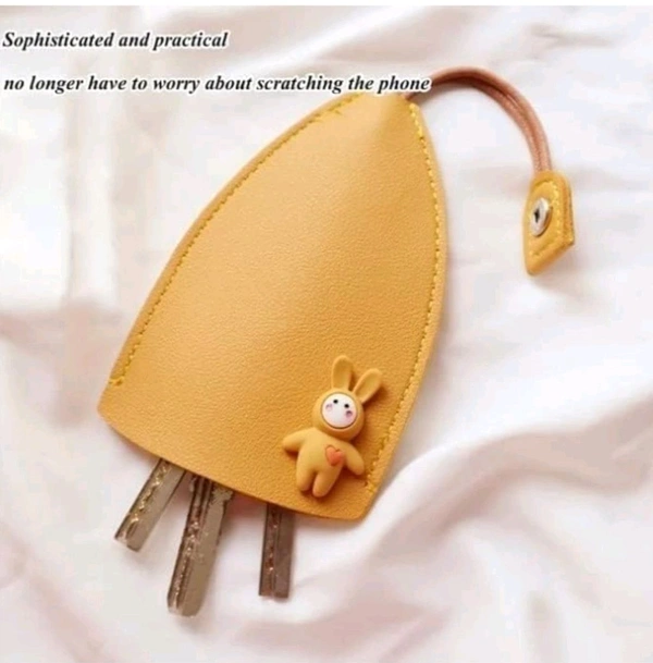 Pull-Out Divine Power Cute Car Key Case