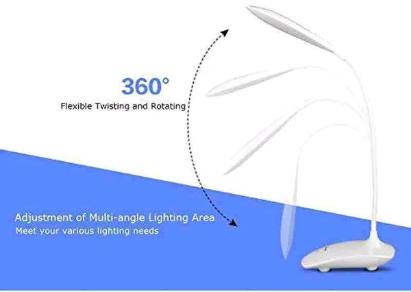 Flexible Spine With Touch Sensitive Button Table Lamp