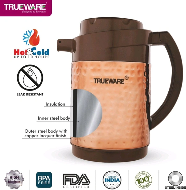Trueware Thrush Insulated Copper Jar 1200ML