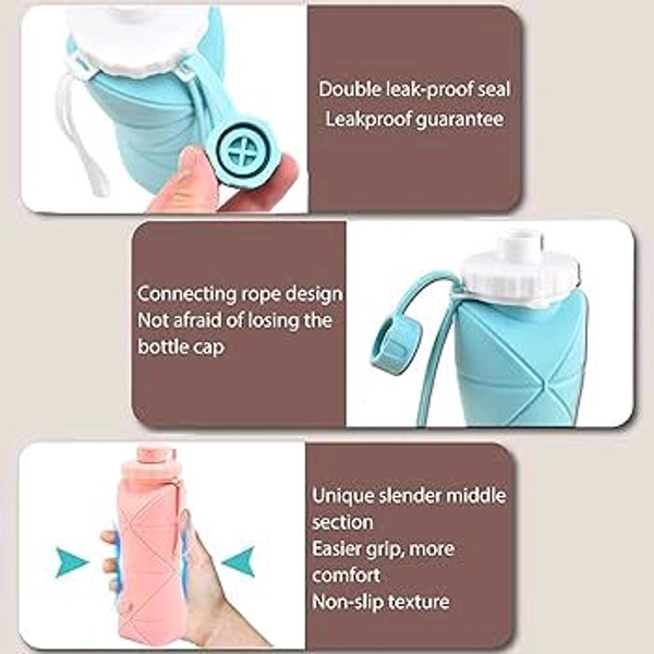 Folding Silicone Water Bottle 600ML