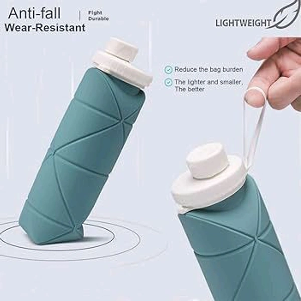 Folding Silicone Water Bottle 600ML
