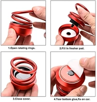 360° Rotating Car Fragrance Diffuser – Double Ring Design, Stylish & Aromatherapy Scent – SKVWORLD