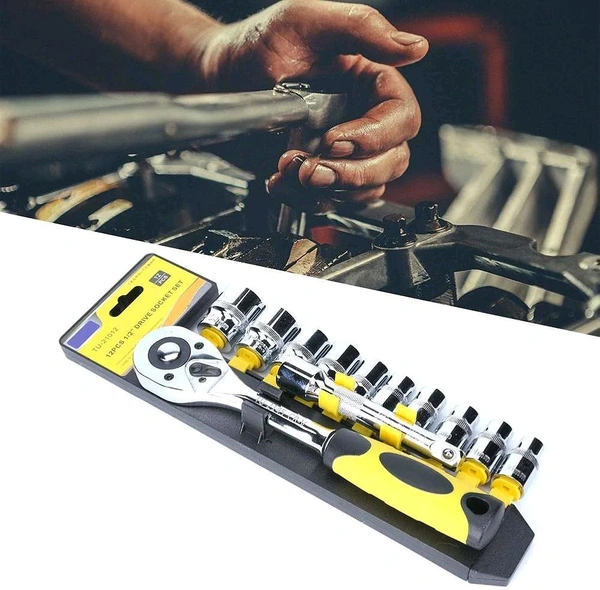 1/2 Inch Ratchet SOCKET Set Of Chrome Vanadium