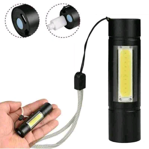 Rechargeable led Torch Light  (Metal)
