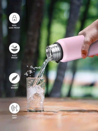 Flip-Top Steel Water Bottle 500 ML