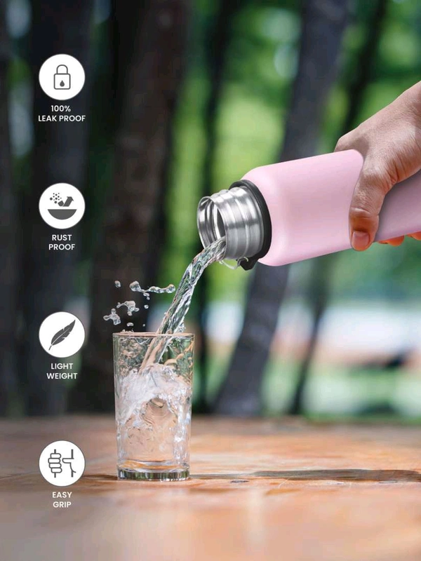 Flip-Top Steel Water Bottle 500 ML