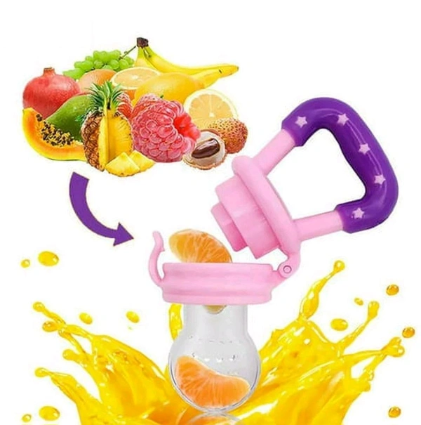 Baby Silicone Food & Fruit Nibbler – Safe, BPA-Free & Teething-Friendly Feeder | SKVWORLD