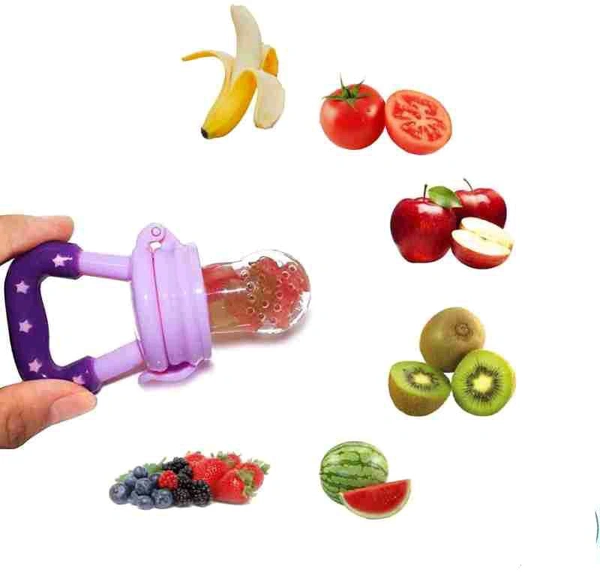 Baby Silicone Food & Fruit Nibbler – Safe, BPA-Free & Teething-Friendly Feeder | SKVWORLD