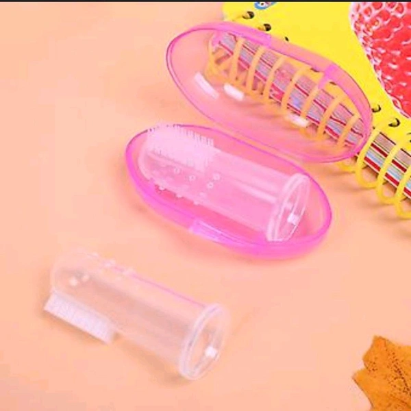 Ultra-Soft Baby Finger Toothbrush – BPA-Free Silicone Gum Massager & Teething Relief for Newborns & Toddlers | SKVWORLD