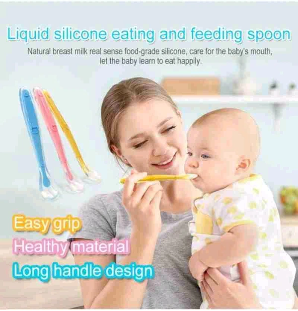 Silicon Spoon For Baby Feeding