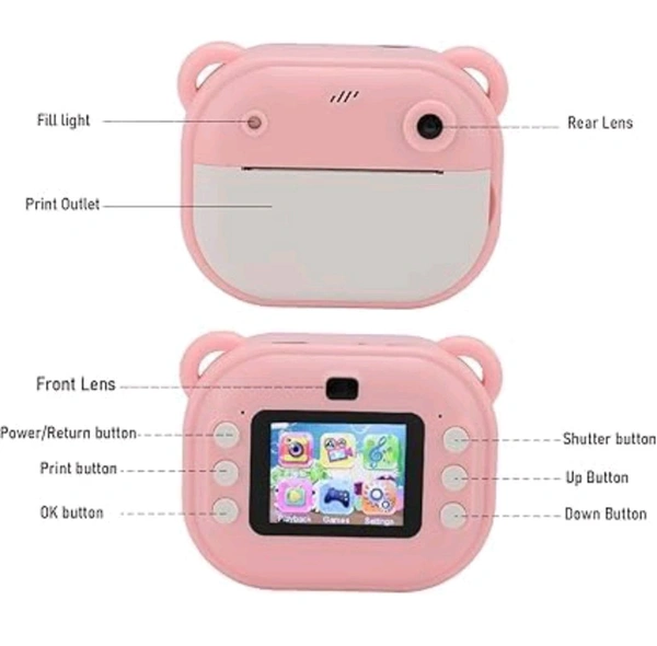 HD Instant Photo Printed Camara For Kids
