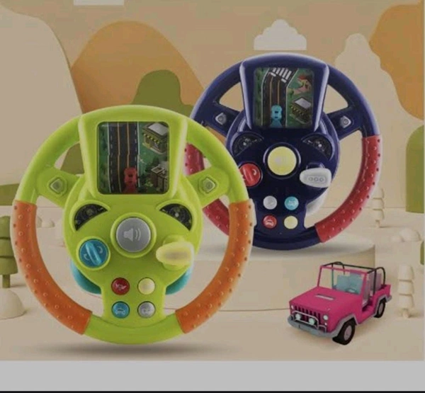 Steering Wheel With Music Light Driving Game For Children