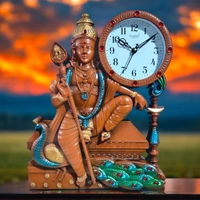 Traditional Murugan Idol Wall Clock – Multi-Color | Spiritual Home Decor 