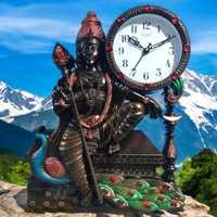 Traditional Murugar Idol Wall Clock (Multi Color)