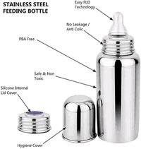 Baby Stainless Steel Milk Feeding Bottle (250Ml)