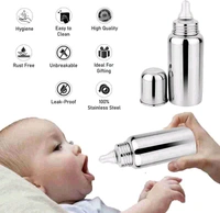 Baby Stainless Steel Milk Feeding Bottle (250Ml)