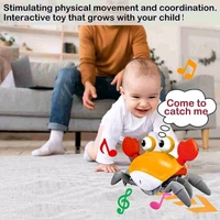 Rechargeable Crawling Crab Toy with Music & Lights – Interactive Baby & Toddler Fun! | SKVWORLD