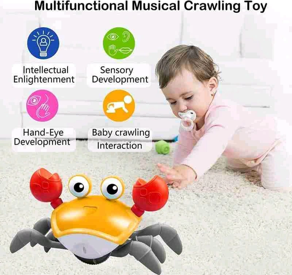 Crab Toy With Music And Light Rechargeable 