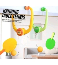 Hanging Table Tennis Self-Training Set – Indoor Ping Pong Game with 2 Rackets & 6 Balls | Portable Double Sparring Hanging Toy for Kids & Adults | Parent-Child Interactive Indoor Game – SKVWORLD 