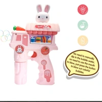 Bubble Gun for Kids with Lights & Music | Automatic Rabbit Bubble Machine with 2 Bubble Solutions | Fun Outdoor Toy for Easter, Weddings & Birthday Parties – SKVWorld