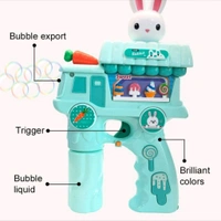 Bubble Gun for Kids with Lights & Music | Automatic Rabbit Bubble Machine with 2 Bubble Solutions | Fun Outdoor Toy for Easter, Weddings & Birthday Parties – SKVWorld