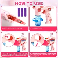 Bubble Gun for Kids with Lights & Music | Automatic Rabbit Bubble Machine with 2 Bubble Solutions | Fun Outdoor Toy for Easter, Weddings & Birthday Parties – SKVWorld