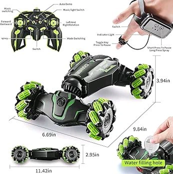 360 Degree Rotating Stund Remote And Hand Held Control Car 