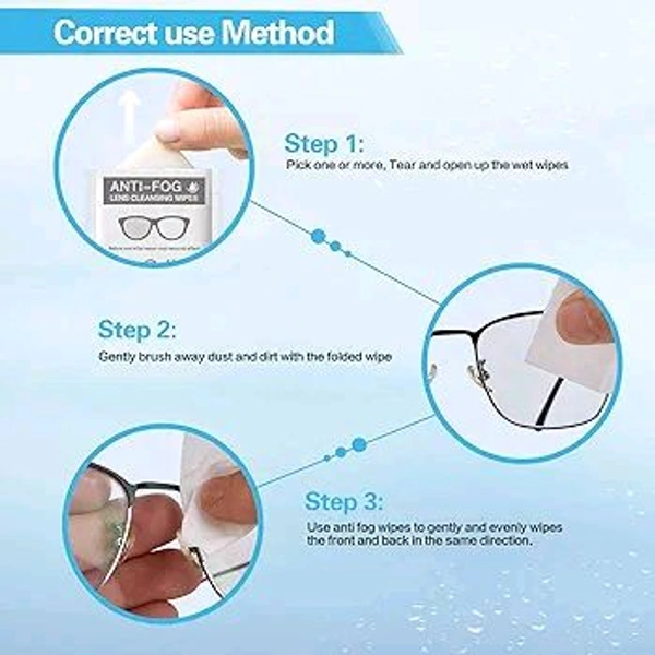 Anti Fog Wipes 100 Pcs