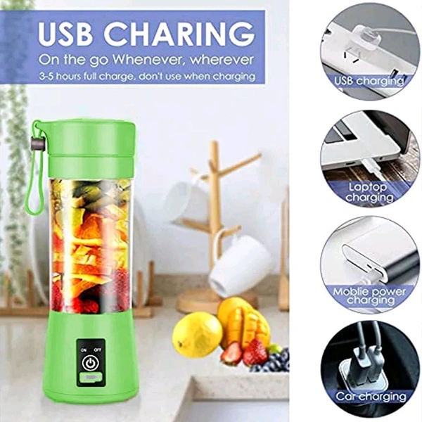Portable USB Rechargeable Blender – Mini Personal Juicer for Smoothies & Shakes, Travel-Friendly Fruit Mixer – SKVWORLD