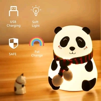 Panda LED Night Light – 7-Color Changing, Rechargeable, Baby-Safe Silicone Lamp for Kids’ Rooms, Perfect Gift for Toddlers & Children