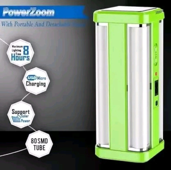 Akari Rechargeable Emergency Light | 80W Ultra-Bright | Solar & C-Type Charging | 360° Adjustable | 4-Hour Backup | Overcharge Protection