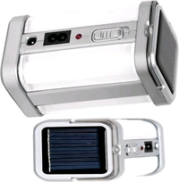 Akari Rechargeable Emergency Light | 80W Ultra-Bright | Solar & C-Type Charging | 360° Adjustable | 4-Hour Backup | Overcharge Protection