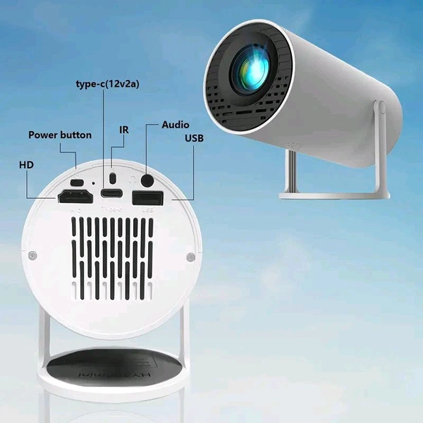 Free Style Pro Projector for Home 4K & 1080p Support, 270° Rotatable Projector 6900L Android 11 WiFi Bluetooth YouTube PrimeVideo Hotstar Netflix Apps, 720p Native, 150" Max Display