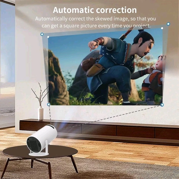 Free Style Pro Projector for Home 4K & 1080p Support, 270° Rotatable Projector 6900L Android 11 WiFi Bluetooth YouTube PrimeVideo Hotstar Netflix Apps, 720p Native, 150" Max Display