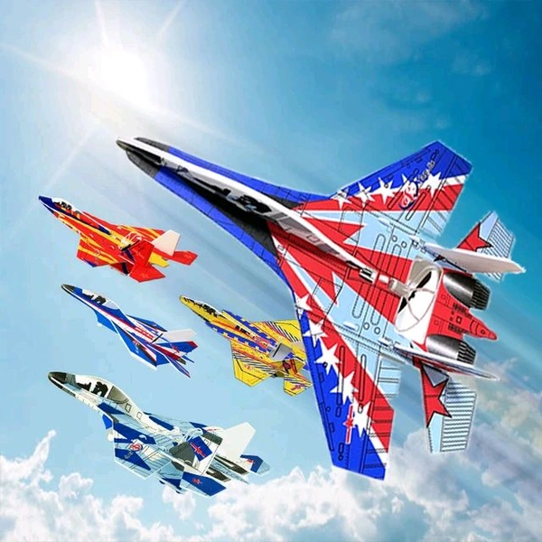 Rechargeable Light-Up Aircraft Airplane Toy with Music & Moving Action for Kids – SKVWORLD