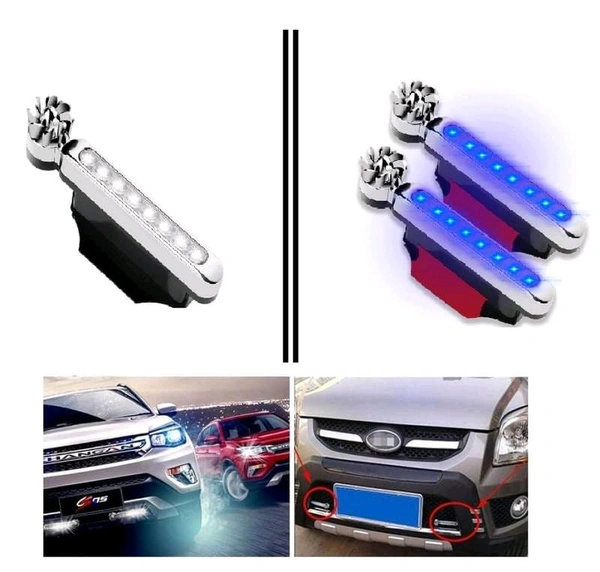 2 Pcs Car Decorative Daytime Running Led
