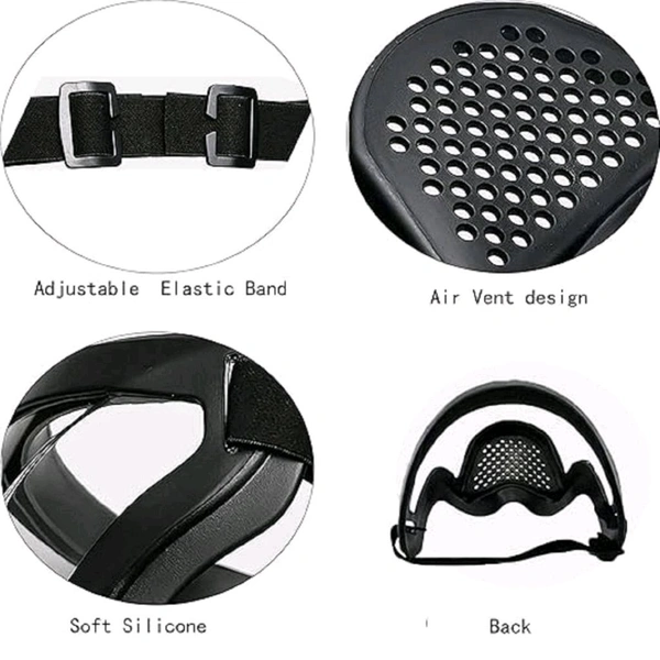 SKVWORLD Reusable Full Face Mask – Anti-Fog, Scratch-Resistant, High-Toughness Protective Shield & Adjustable Fit