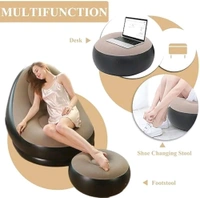 Inflatable Lounge Chair | Portable Air Sofa for Home, Camping, Dorm & Outdoor Relaxation | Ultra-Comfortable & Durable Blow-Up Chair